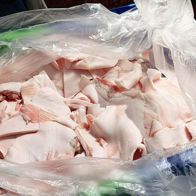 ラードの製造工程 1